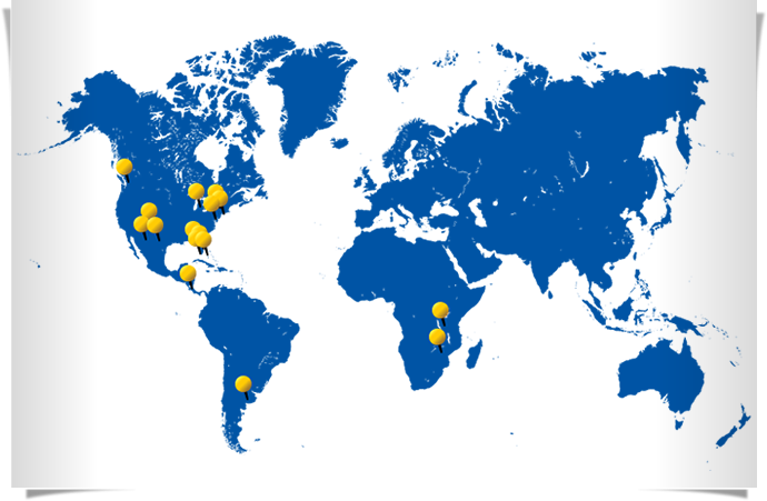 graphic worldmap pins